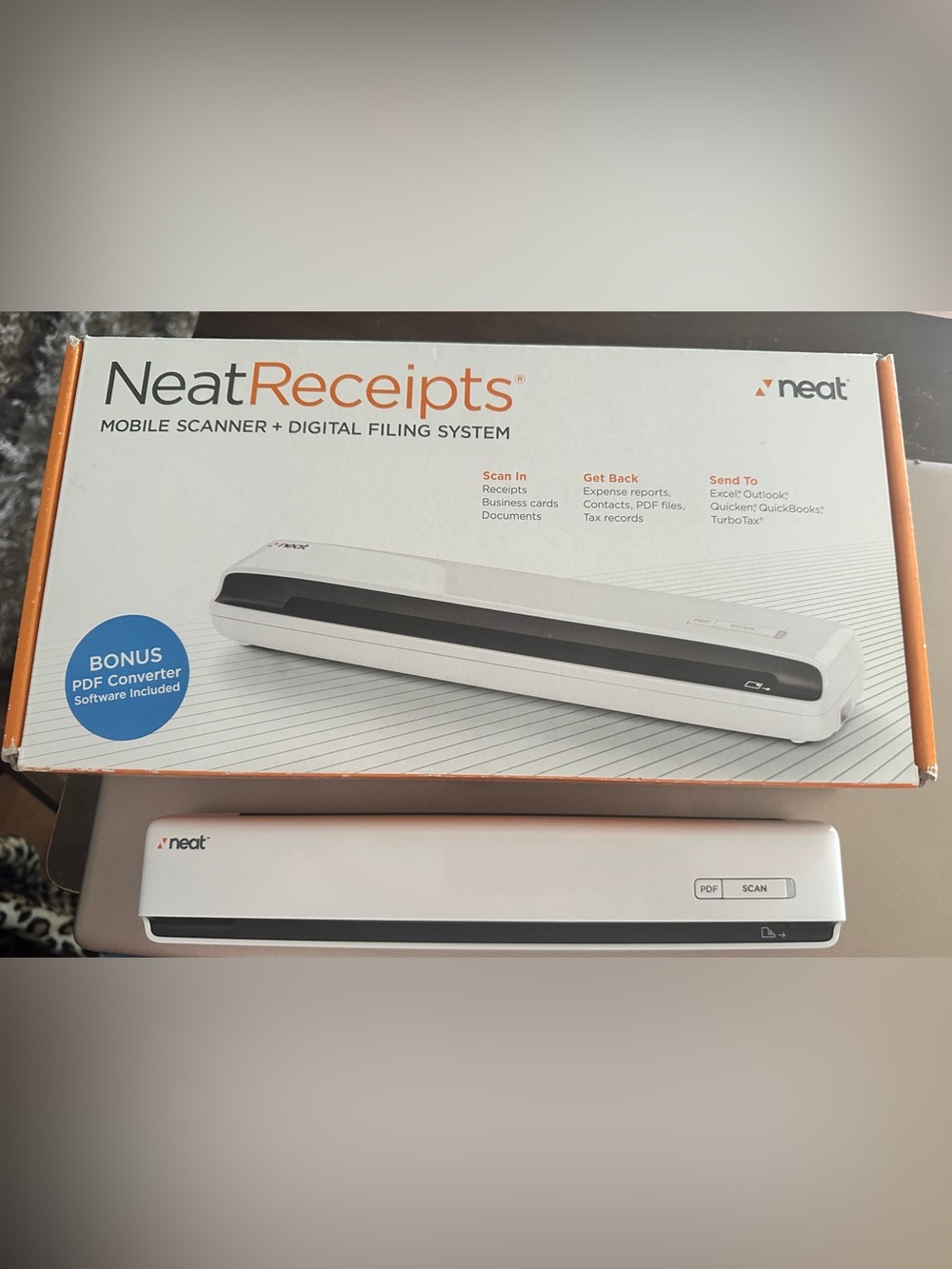 NeatReceipts Portable Document Scanner White